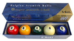 Super Aramith 5-Ball sett