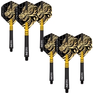Jonny Clayton Nitro Ionic shaft & flights sort/gull, 2 sett