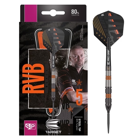 RvB Black 80% NT steeltip dartpile fra Target Swiss